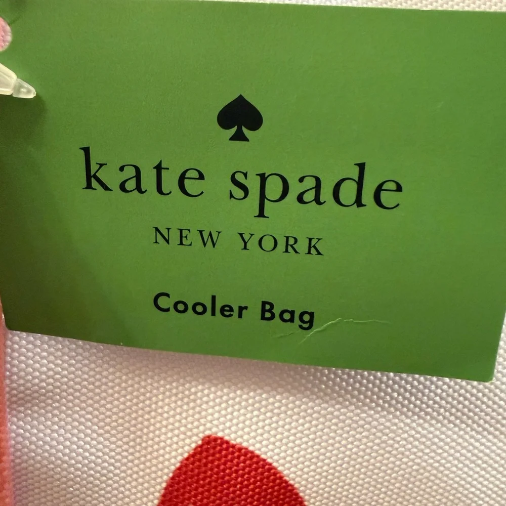 Kate Spade Strawberry Print Canvas Cooler Bag NWT